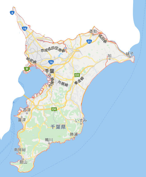 千葉県全域地図